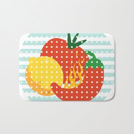 Hot Hot Red Chili Peppers Soup Bath Mat