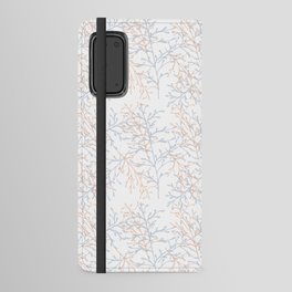 Twiggy Peach & Gray Android Wallet Case