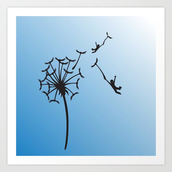 Dandelion Children Art Print