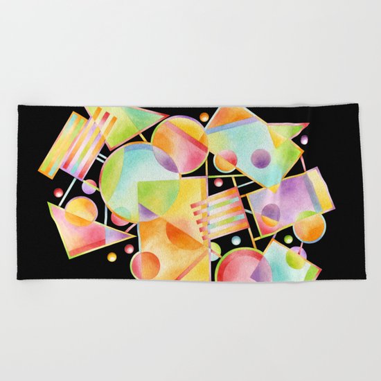 Celebration Motif Beach Towel