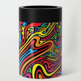 Psychedelic abstract art. Digital Illustration background. Can Cooler