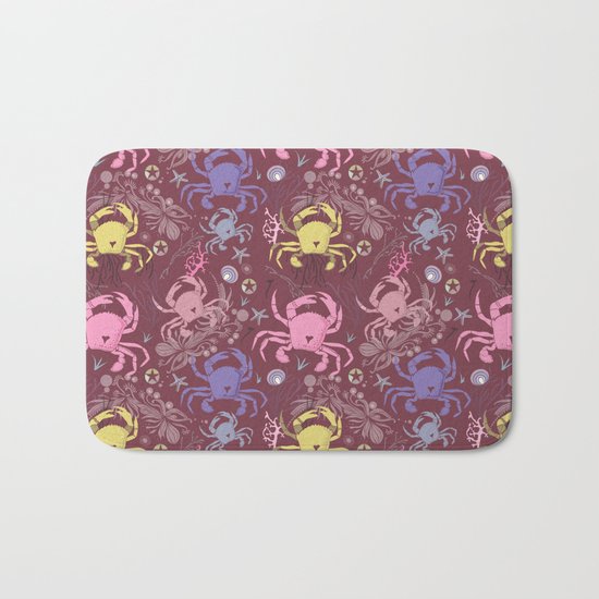 Crab pattern Bath Mat