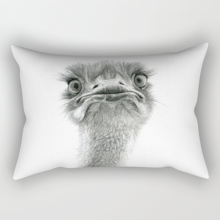 Cute Ostrich SK053 Rectangular Pillow