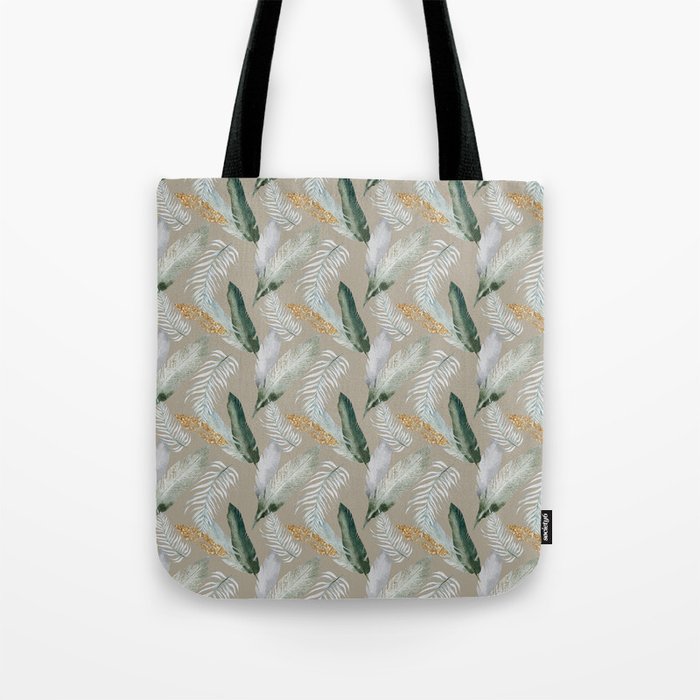 Tropical Palm Leaves Pattern Tote Bag
