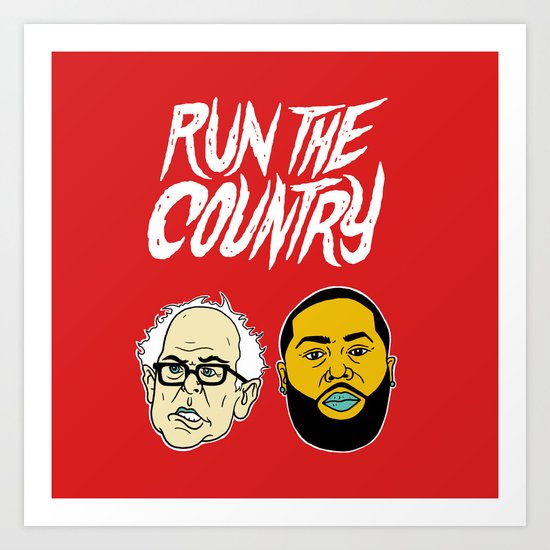 Run The Country Art Print