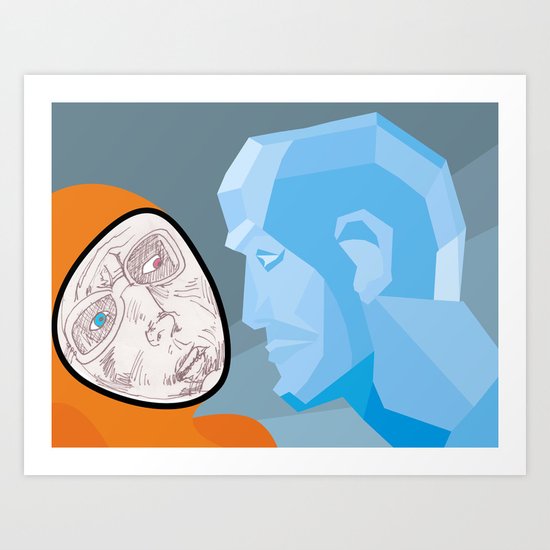 Dr. Phipp's Crystal Man Art Print