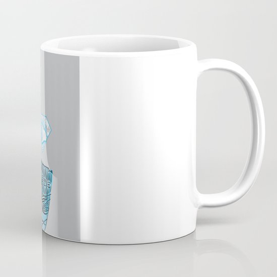 mesmerized by the light blue diamond Mug