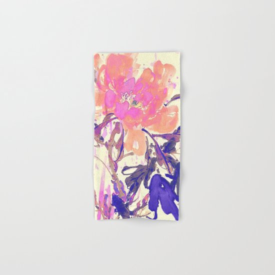 watercolor flower Hand & Bath Towel