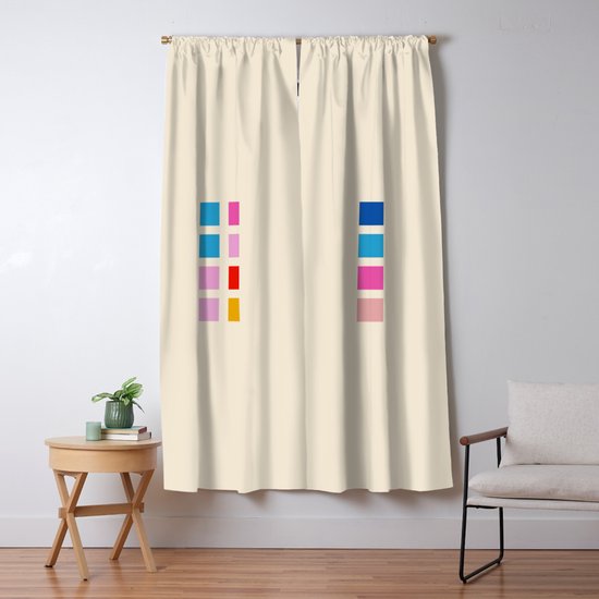 Classic Colorful Abstract Minimal Retro 70s Style Rubix Cube