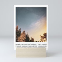Forest and Stars in Minnesota | Colorful Astrophotography Mini Art Print