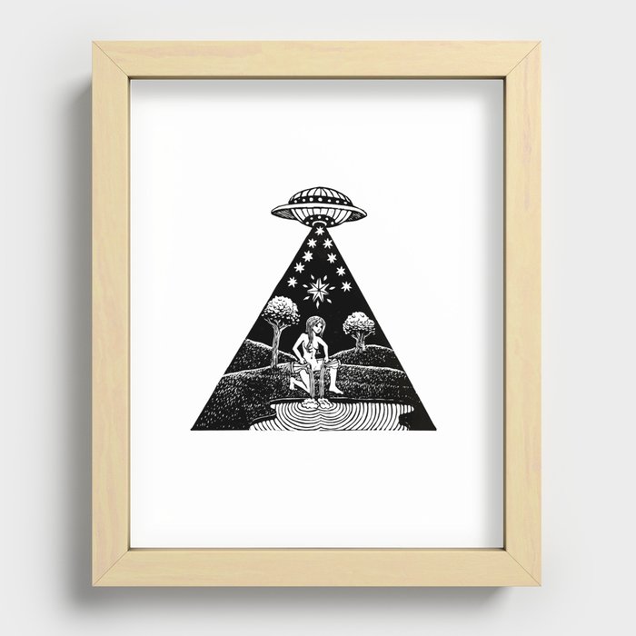 the star Recessed Framed Print