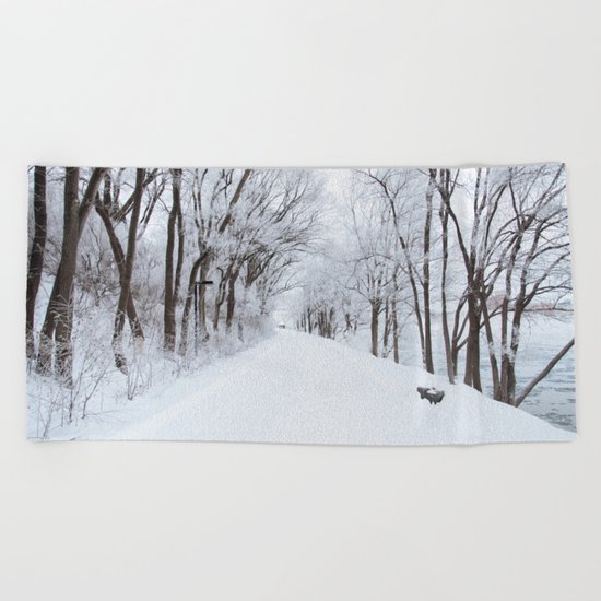 Winter Memories Beach Towel