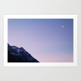 Snowy Mountain Art Prints Society6
