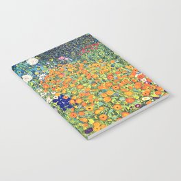 Gustav Klimt Flower Garden 2 Notebook