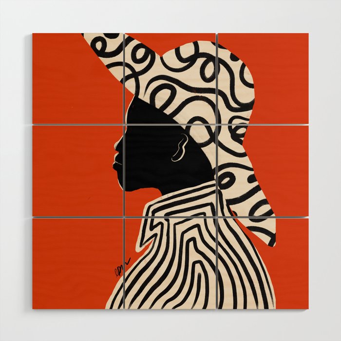 Silhouette of Style of Modern Essence Wood Wall Art