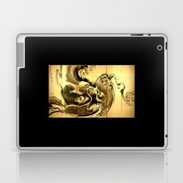 Dragon amid the waves by soga shohaku Laptop Skin