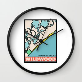 Down the Shore — Wildwood Wall Clock