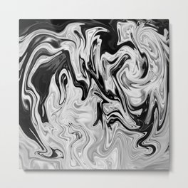 Abstract Marble Painting Metal Print