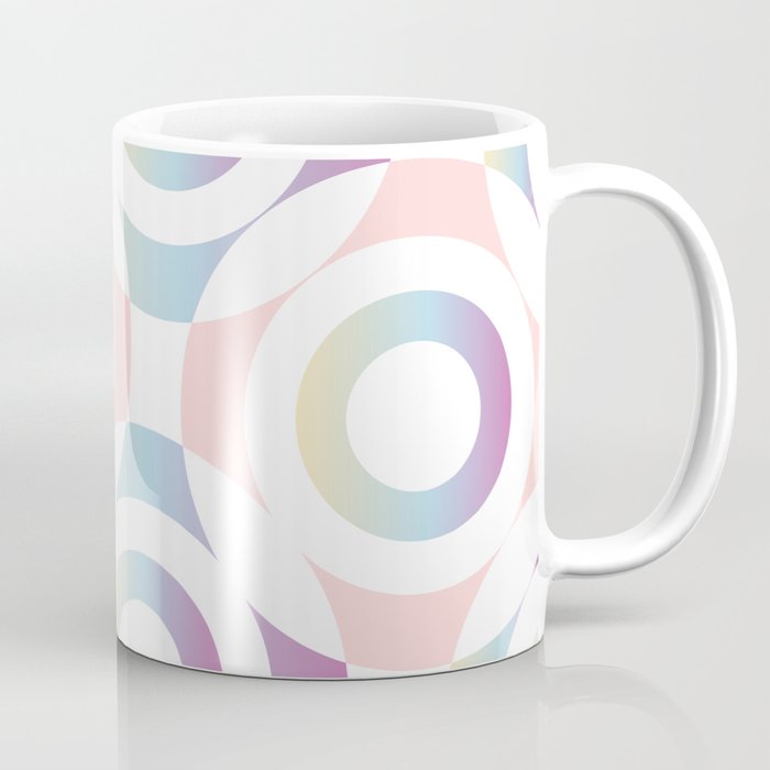 Circle composition in soft pastel colors Coffee Mug