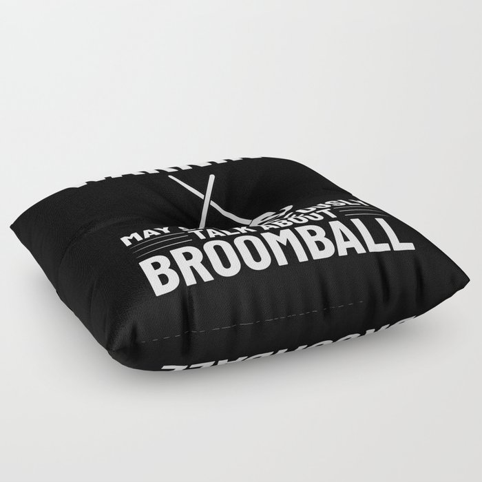 Broomball Stick Game Ball Player Floor Pillow