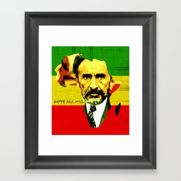 Africa Selash Rastafari Selassie Ethiopia Framed Art Print