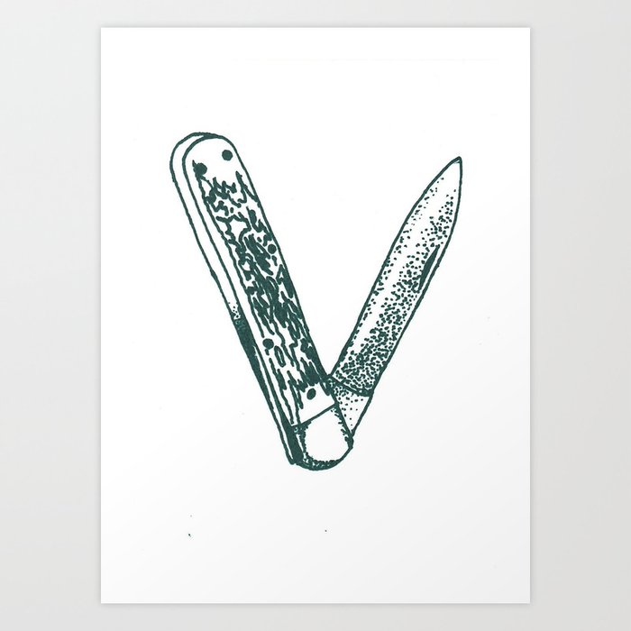 Pocket Knife Art Print