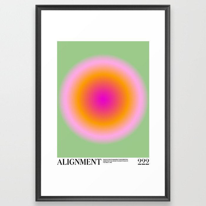 Angel Numbers: Alignment Framed Art Print