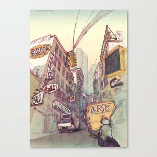 ...Reason With Yourself at Night Canvas Print