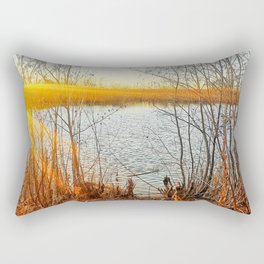 Sunset Pond  Rectangular Pillow