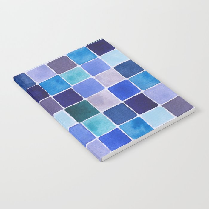 Blue Squares Notebook