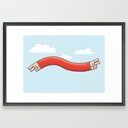 Positively flying Framed Art Print