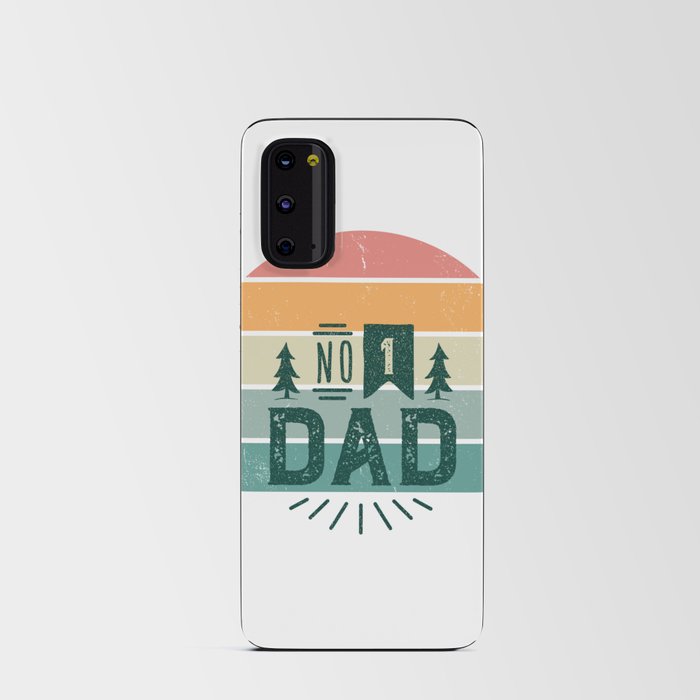 No. 1 Dad Teal Android Card Case