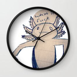 WTF Axolotl Wall Clock