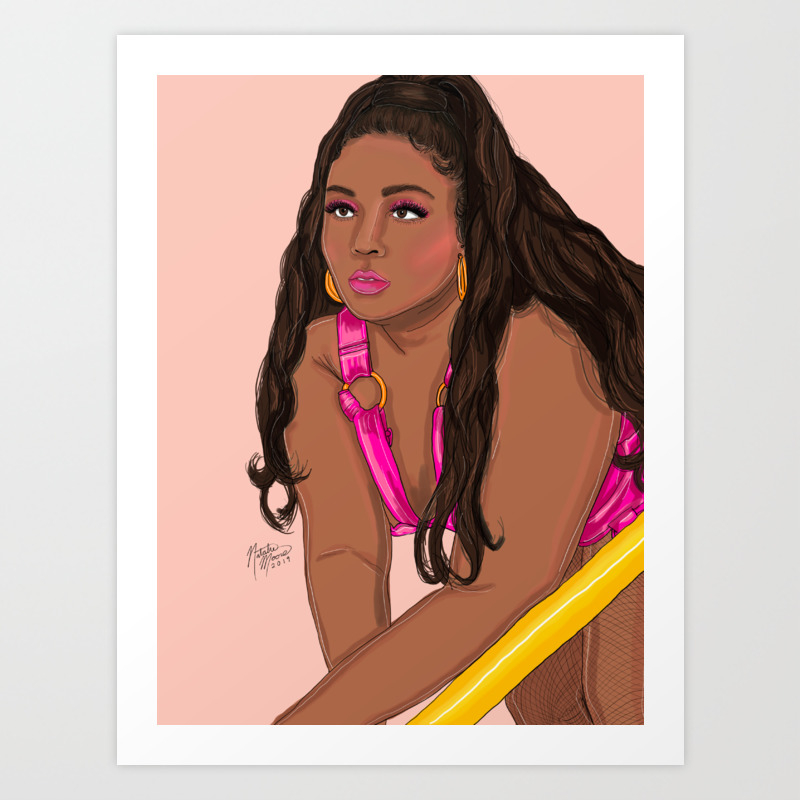 Lizzo Art Print By Nrmoore Society6
