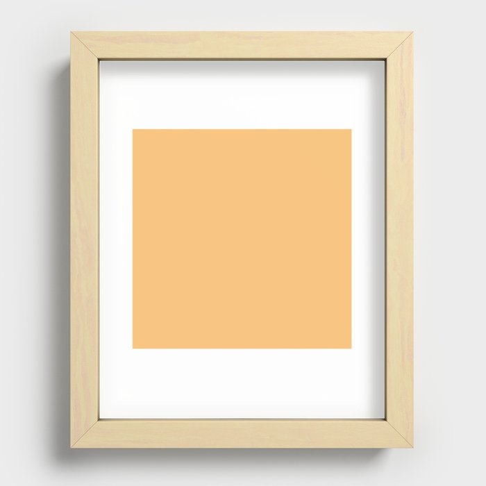 Orange Marigold Recessed Framed Print