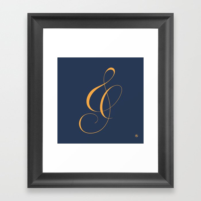 Nautica's Ampersand Framed Art Print