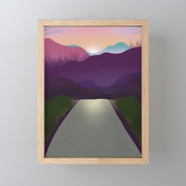California Drive Framed Mini Art Print