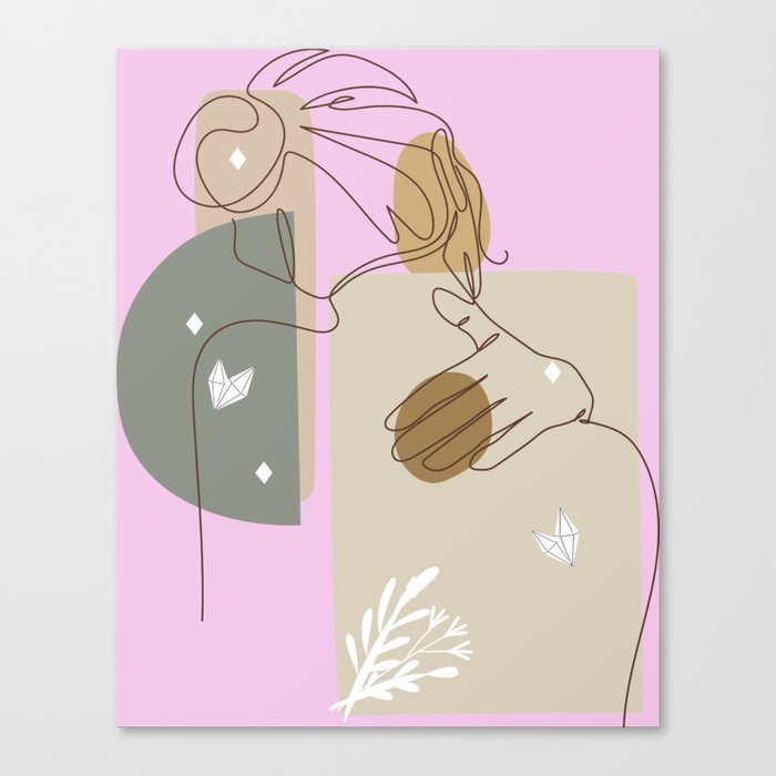 Thinking about girls Canvas Print