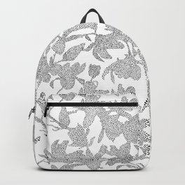 White Dotted Magnolias Backpack