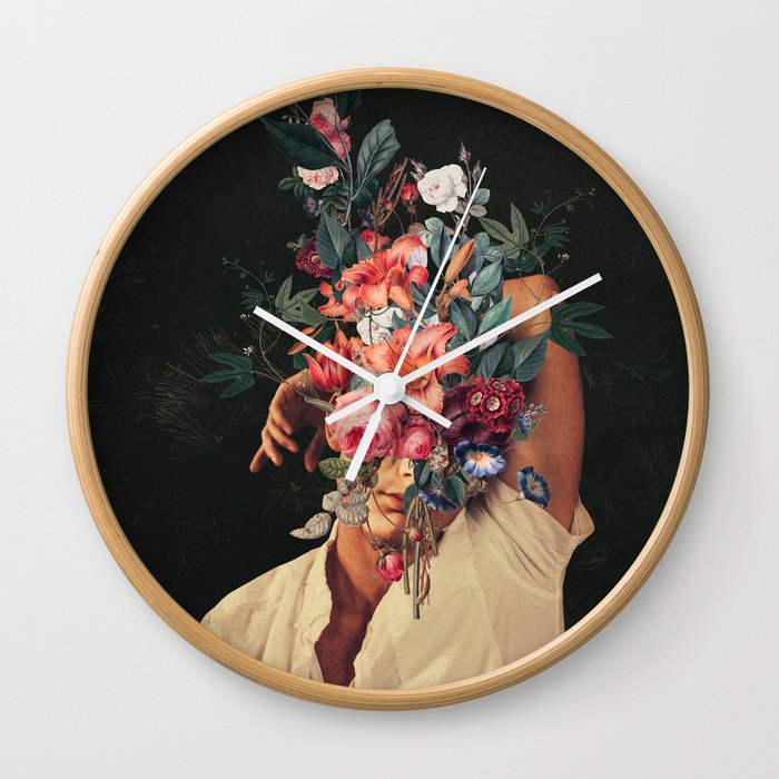 Roses Bloomed every time I Thought of You Wall Clock