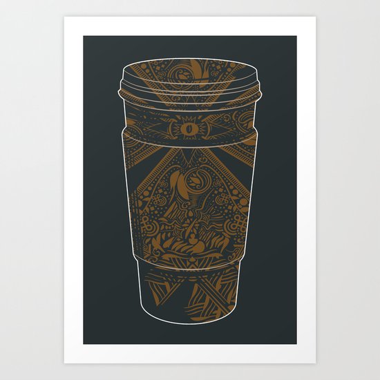 Inspired by Coffee Art Print
