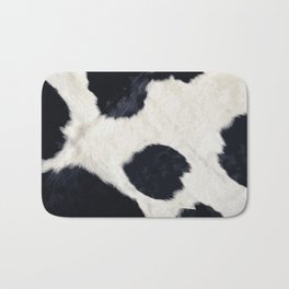 Cow Skin Bath Mat | Black and White, Animal, Cow, Illustration, Other, Vector, Cowskin, Cute, Funny, Pretty 
