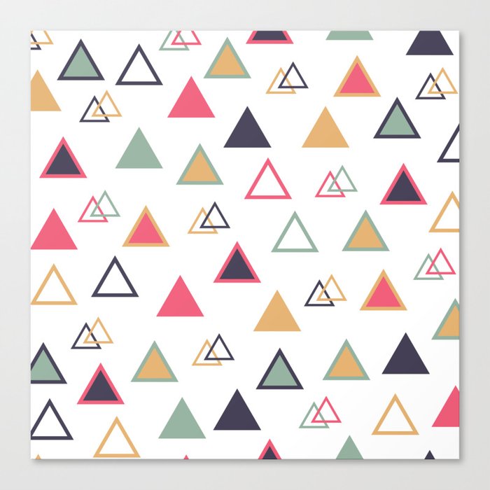 Lovely Triangles  Canvas Print