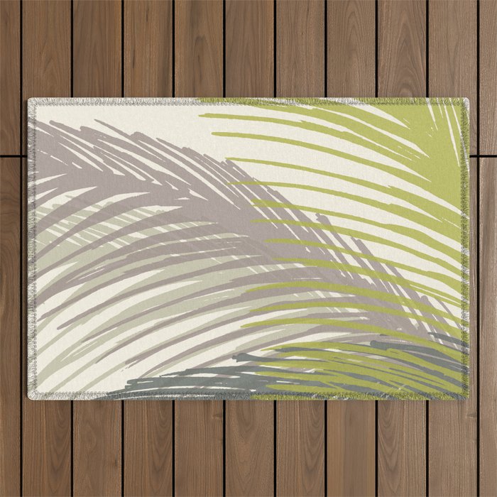 Abstract Palm Tree Outdoor Rug by Modern Tropical Society6