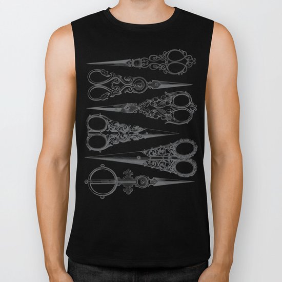 Vintage Scissors Biker Tank