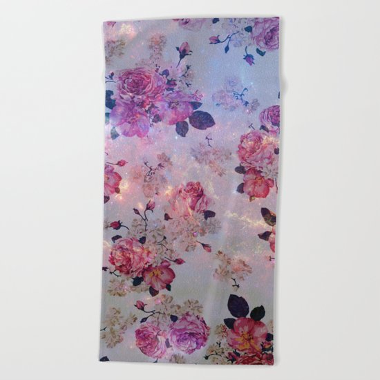 Vintage flowers Beach Towel