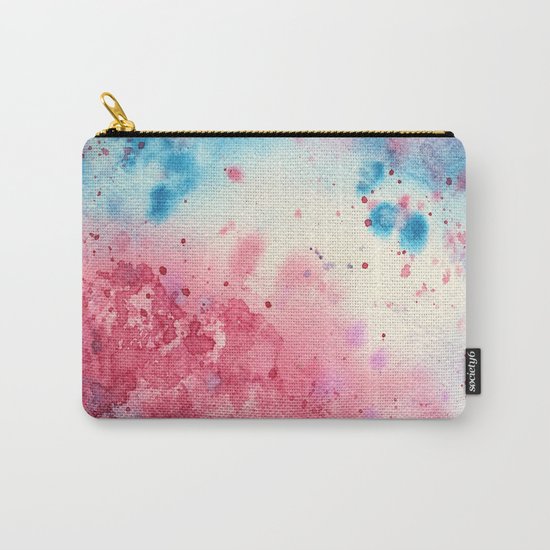 When pink meets blue || watercolor Carry-All Pouch