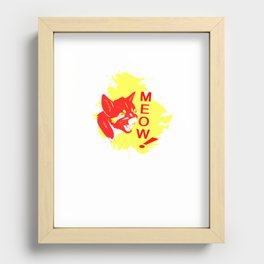 MEOW! Recessed Framed Print