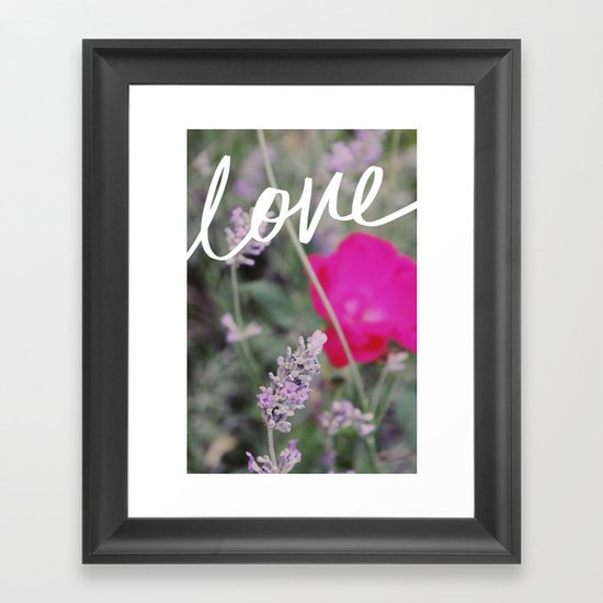 Love Framed Art Print