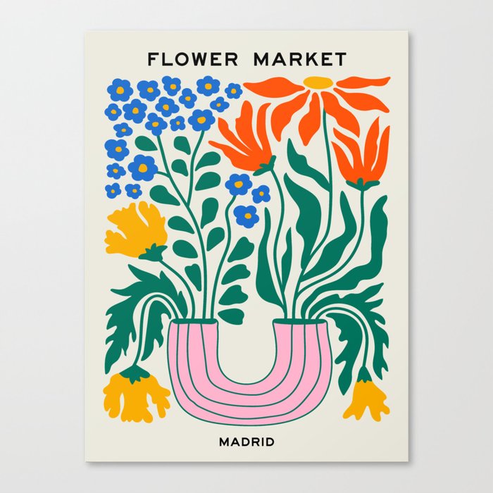 Flower Market 04: Madrid Canvas Print